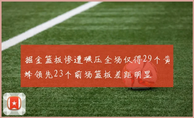掘金篮板惨遭碾压全场仅得29个黄蜂领先23个前场篮板差距明显